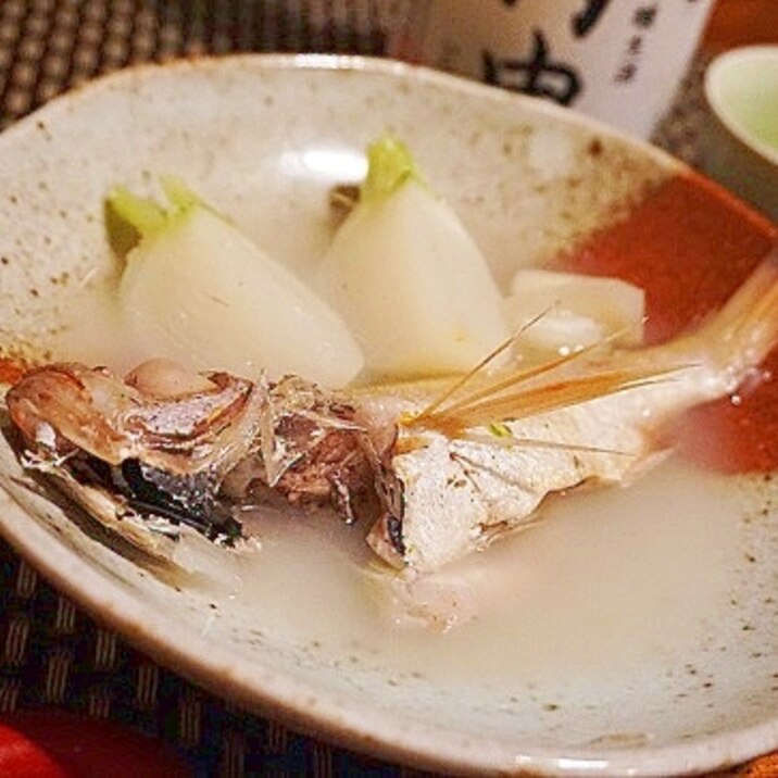 おうち居酒屋、のどぐろと蕪の潮煮